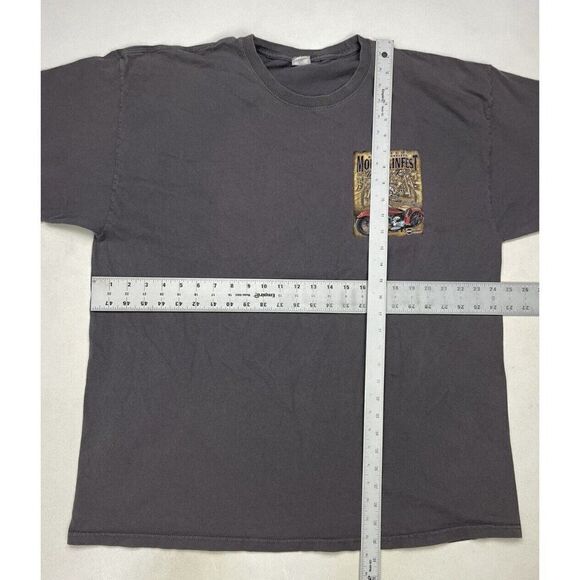 Mountainfest Bikers 2016 Motorcycle Rally West Virginia T-shirt Men XL Gray - Picture 7 of 7